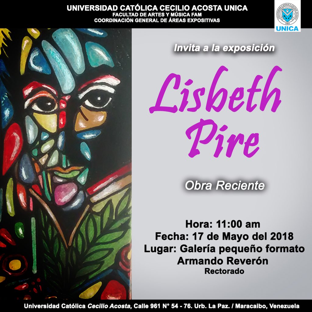 UNICAeduve's tweet photo. En el mes del #ArtistaPlástico abriremos tres instalaciones en paralelo, bajo la firma creativa de Dario Delgado, Sara Storey ✝️ y Lisbeth Pire, todos bajo el colofón de ser #ArtistaUNICA. 
¡Acompáñanos mañana 17/05 a partir de las 10:00 a.m. en los Talleres de Arte! https://t.co/JQtoWrp5bI