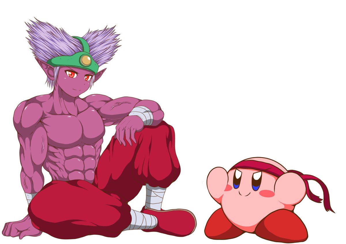 腐豆 Di Twitter 色違いナックルジョーとカービィ