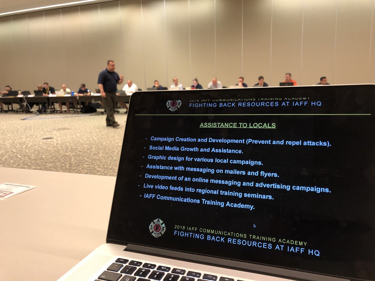 Day 3 @IAFFNewsDesk #IAFFCTA. @IAFFTreg discussing Strategic Campaign Planning. #IAFF offers many resources to make your local successful.
