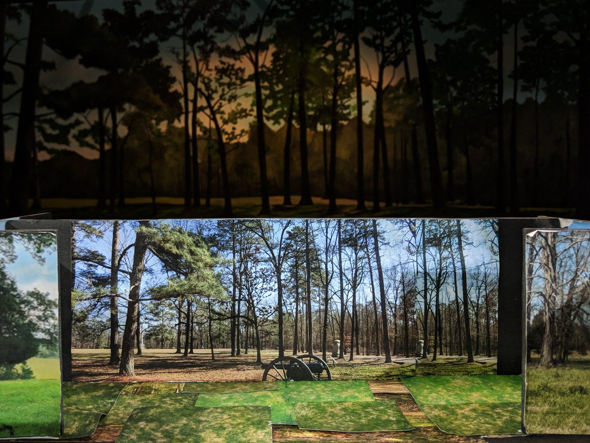 TPTNorthville's tweet photo. Can you believe our set designer, @JenMaiseloff, brought these murals to life? Get ready to be transported to Carson, Georgia tonight during our social media party by follow along with #TPTNA #Theatre #TechWeek #FinalDress #TwitterParty https://t.co/WLadRsLqTV