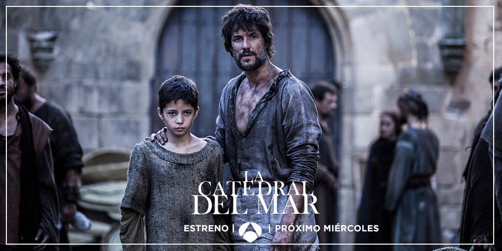 atresmediacom's tweet photo. El próximo miércoles 23 de mayo llega a @antena3com el esperado estreno de #LaCatedralDelMar, nuestra nueva serie original!! 

https://t.co/frFjiLtHRi https://t.co/BBlhBFbqvz