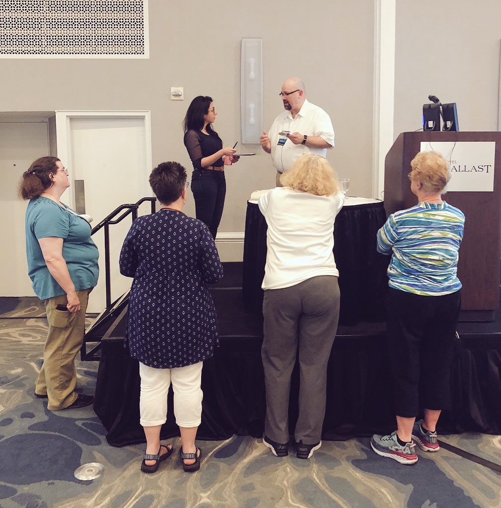 NASWNC's tweet photo. Final keynote for the 2018 @NASWNC Clinical #SocialWork Institute with @kcajbear. Jack always inspires #socialworkers into action! #SWStandUp #socialjustice https://t.co/HYOaA7maIC
