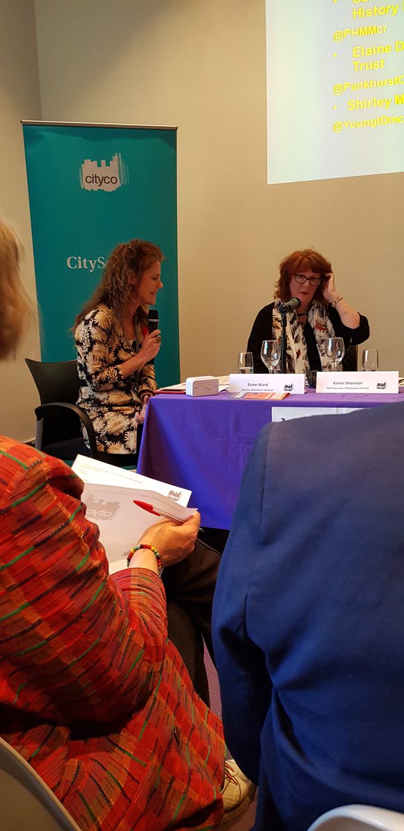 GBWhalley's tweet image. Great panel and a really interesting discussion on key dates in the history of Manchester and how we commemorate them. Expertly chaired by @ward_esme 

#CitySession #RadicalCity