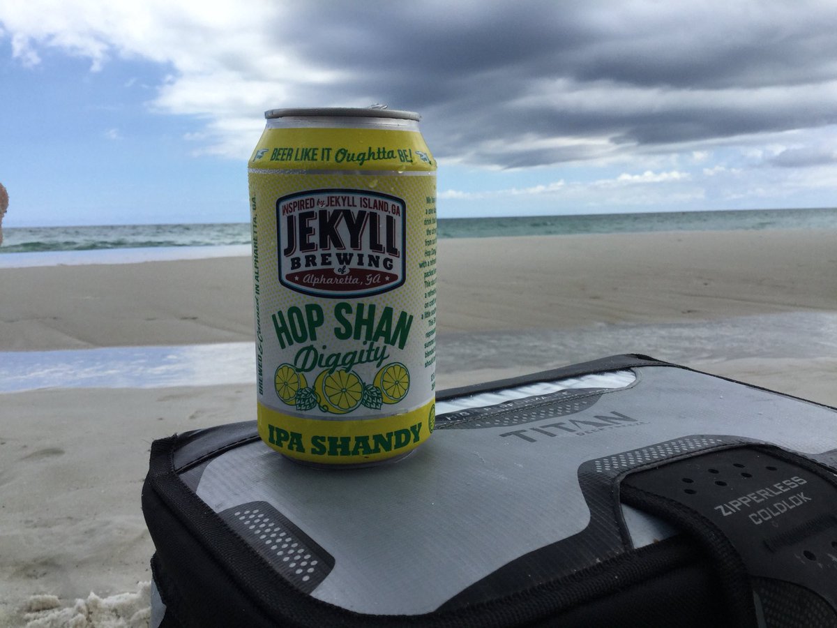 A nice shandy on the beach <a href="/jekyllbrewing/">Jekyll Brewing</a> <a href="/Visit_PCB/">Visit_PCB</a>