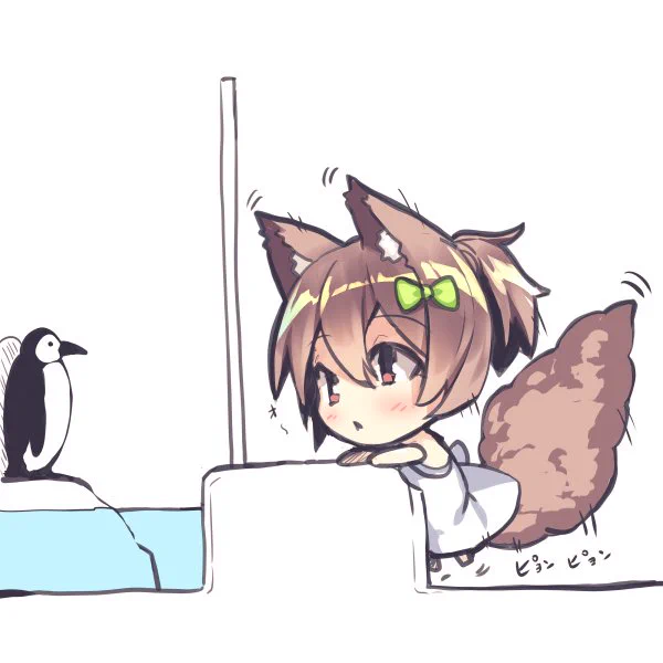 #深夜のひっそり落書き今日は拾われさんですー。久しぶりに水族館に行ってまいりました。ペンギンが可愛かった! 