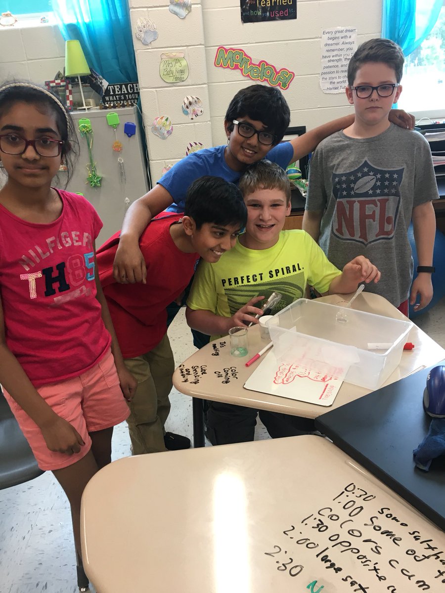 Sixth graders exploring the effects of physical and chemical weathering! <a href="/BAM_MS_Official/">Brambleton Middle</a>