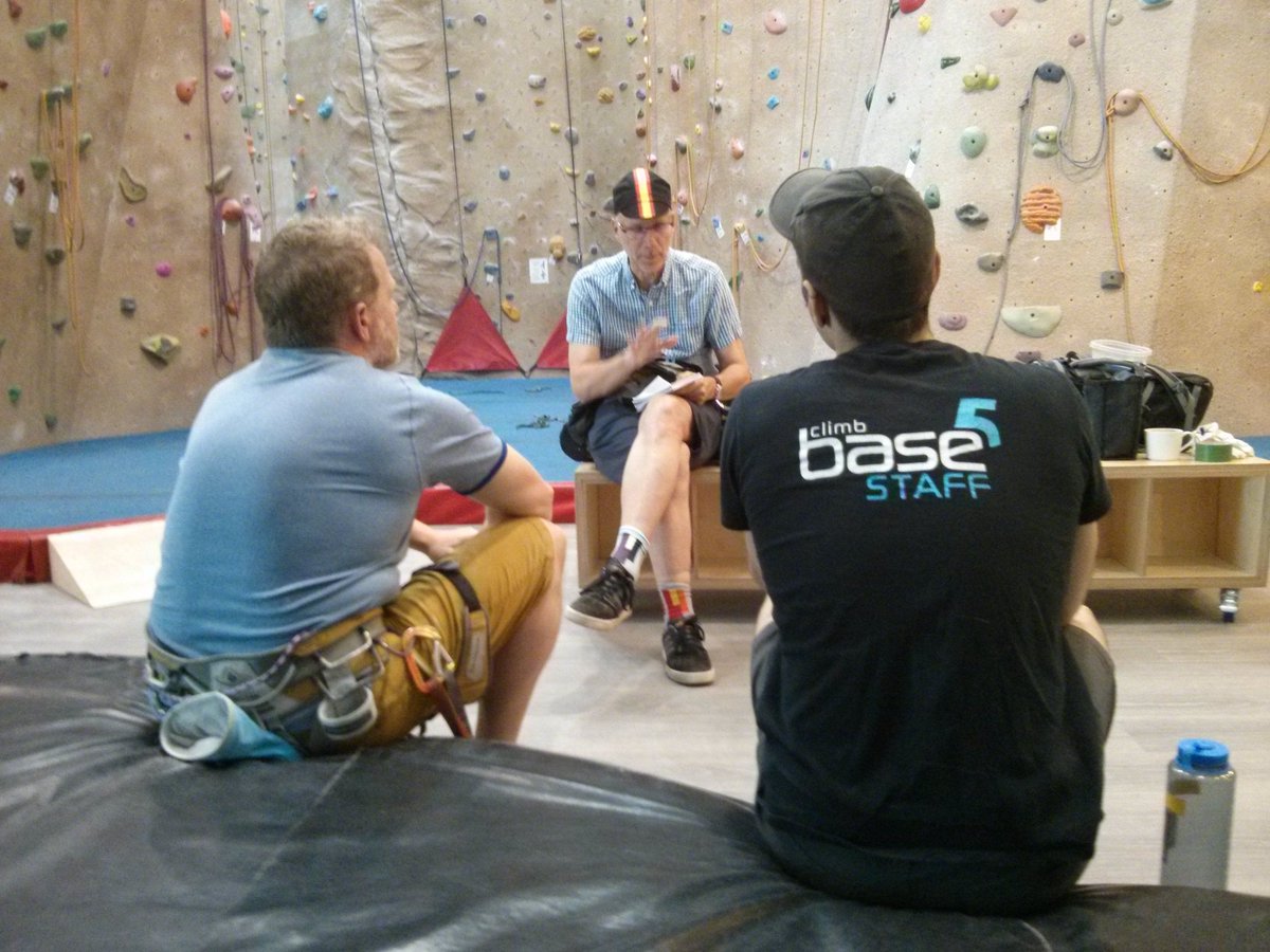 climbbase5's tweet photo. Thanks @tricitynews for coming by to interview our guys about #defyinggravity! Look forward to seeing the feature. #climbing #boulderingcomp #explorecoquitlam https://t.co/H5IUuXLMb1