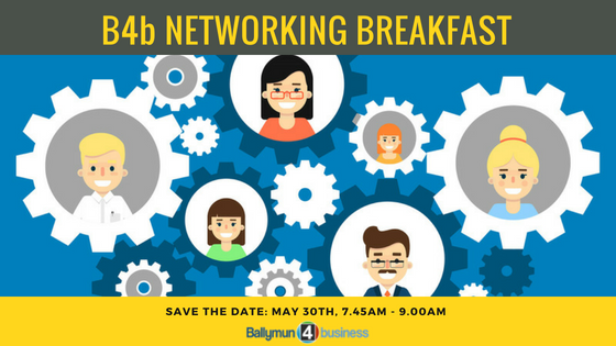 Ballymun4biz's tweet photo. SAVE THE DATE: 30th May @ Civic Centre Ballymun
- Turn you marketing into customers
- What's coming up in B4b online
- Member pitching
- Networking
&amp; breakfast - 
Register now - https://t.co/HzNkbn289v @LEODublinCity @StartUpBallymun @DublinTown https://t.co/8YUvDyfywW