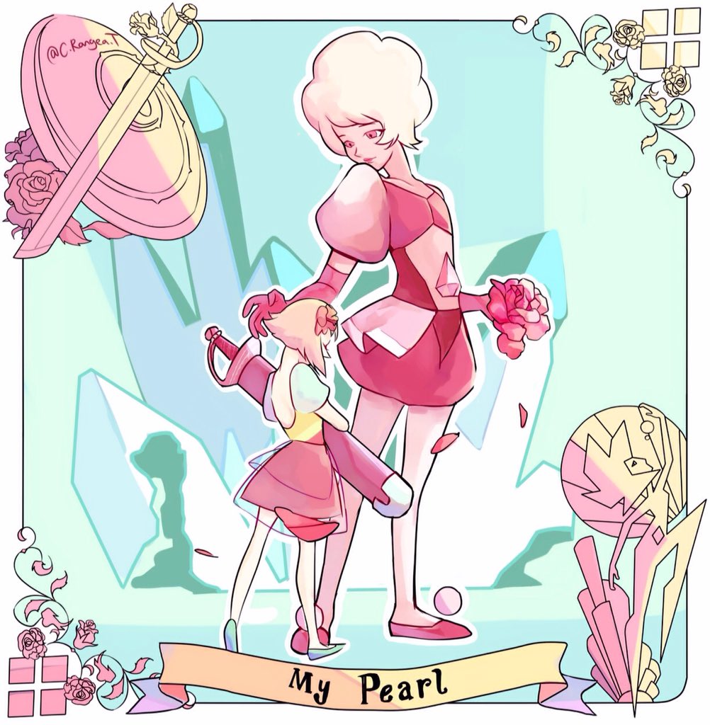 KookiesKooooks's tweet photo. “My Pearl” just sounds so beautiful now that you think back to rose’s scabbard episode🌹🌹
A diamond that calls her Pearl “My Pearl”,  with respect and endearment.
#stevenuniverse https://t.co/qyn6lJdigm