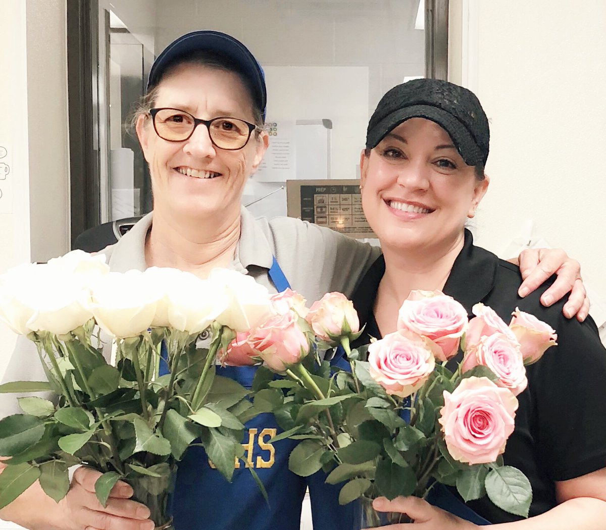 ohscafe's tweet photo. Thank you flowers from one of our seniors.  We have the best kids at OHS! #ohsbraves #SchoolLunch https://t.co/xlbqtHINlm
