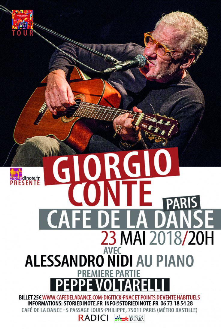 CultureEtc's tweet photo. #Paris 23/05 @Cafedeladanse 20h: partez en voyage vers l'#Italie avec #GiorgioConte et @peppevoltarelli... Una grandissima serata certamente! Ca sera #grandiose 🤩
https://t.co/D0s03QL1He https://t.co/oVCdtMTOqS