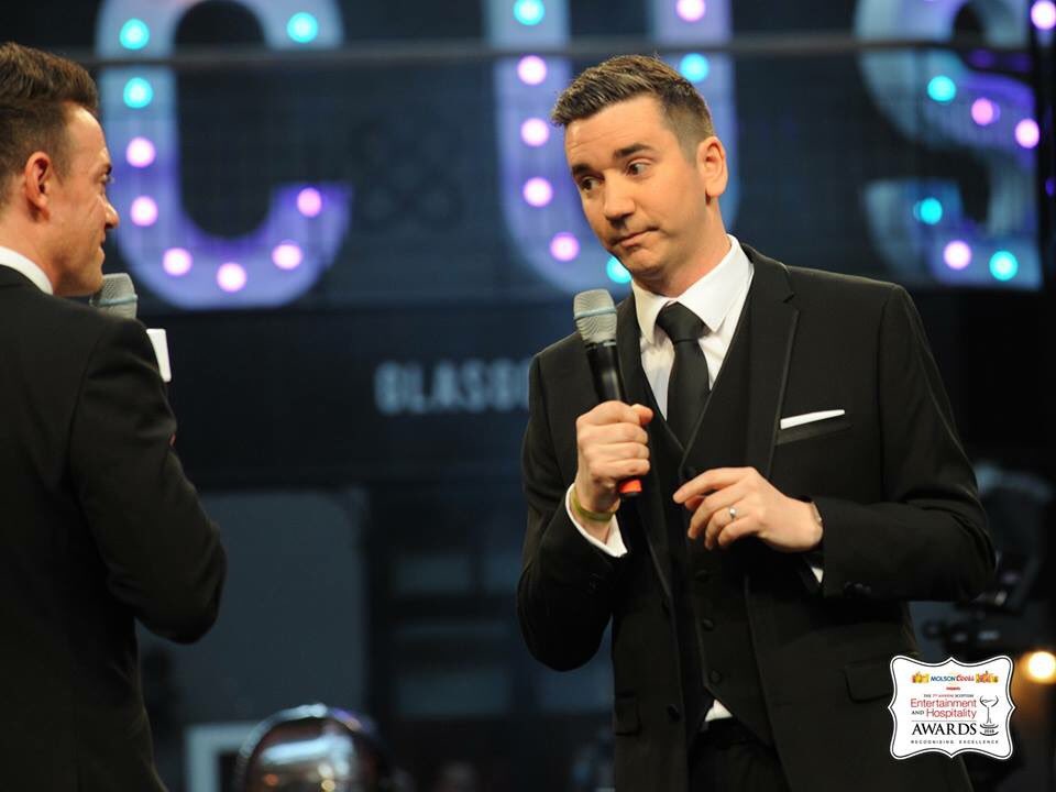 alawrence0203's tweet photo. Totally looks like im telling @des_clarke off in this pic! He doesn’t seem too bothered mind you! #ent18 https://t.co/GvErTnDMlK