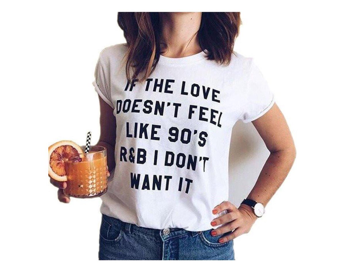 GlamFinders's tweet photo. Take me back to the 90's R&amp;B style with this fab T-shirt from @poppyapparelshop .
Shop for this t-shirt with our special code Glamfinders10 .
#90sfashion #fashion #90sthrowback #fashionblogger #takemeback #love https://t.co/M8yq0YfJcK