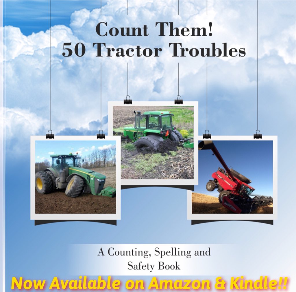 BooksBadger's tweet photo. My Children’s counting to 50 book is now available! The pictures are funny and entertaining and your child can easily learn numbers 1 to 50! Available on Amazon and Kindle today!  #tractorbook #education #farming #skstorm #plant2018 #tractorfails https://t.co/Xn7t7YOg30 https://t.co/4ejOURc8u7