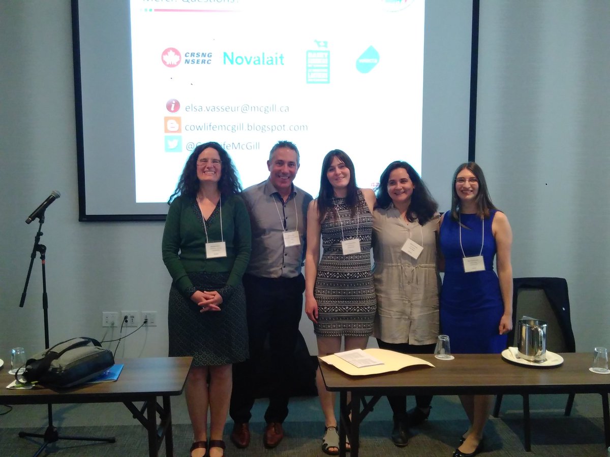 <a href="/CowLifeMcGill/">CowLife McGill</a> and essential! collaborator of the Research Chair <a href="/SteveAdam4/">Steve Adam, agr.</a> : great workshop presenting the 2 first years of our results and how to apply our results. Thanks to our partners #novalait #dairyresearch #valacta