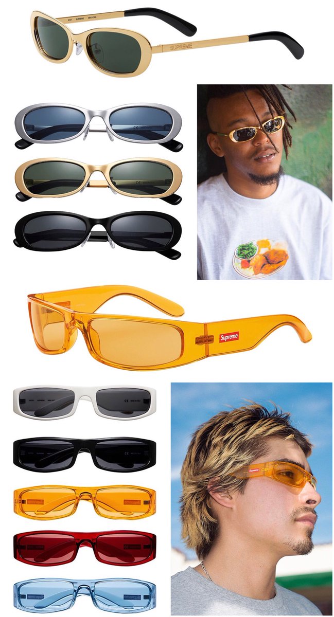 DropsByJay on Twitter: "Supreme Sunglasses Dropping Tomorrow In 5 Different Styles $138 Astro Frames $158 Booker Frames $178 Exit Frames $178 Plaza Frames $188 Royale Frames Check out #DashBot By @HeatedSneaks https://t.co/1HC9COquJj