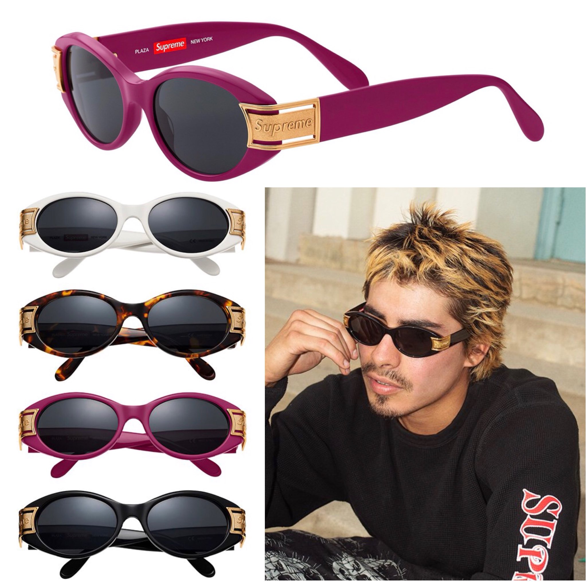 Supreme top royale sunglasses
