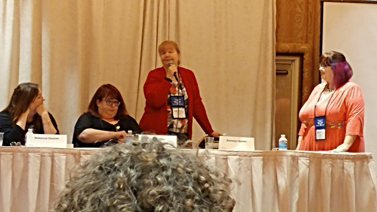 #rt18 Fresh New Paranormal with Kerrelyn Sparks, Lexi Blake,  Rebecca Zanetti prove paranormal is NOT dead by filling the room. So fun!