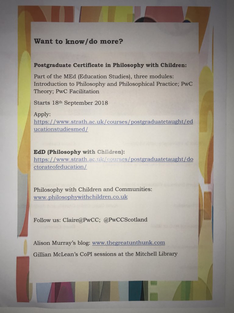 PwCCScotland's tweet photo. Thank you to everyone who attended our open event today, and to all who presented. Here is a copy of the programme with the links incase you didn’t get a copy. #PwCStrath https://t.co/utNYERcqlJ