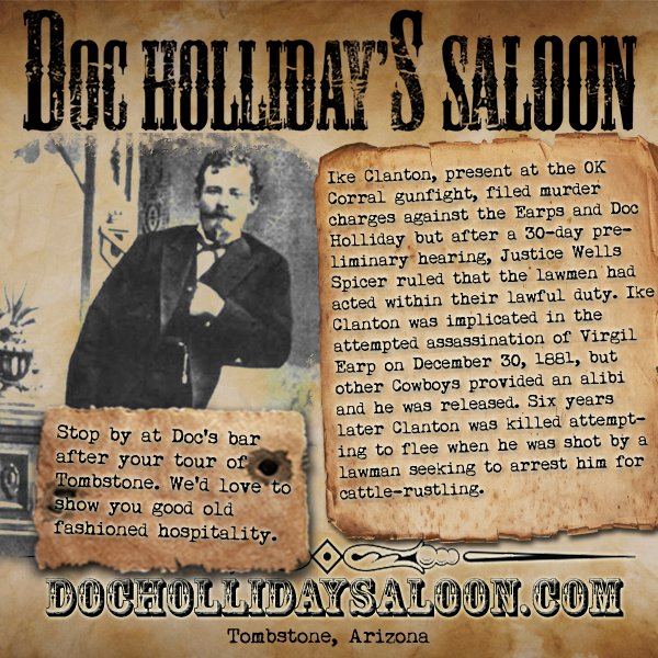docsbaraz's tweet photo. #IkeClanton, a historical figure from the 1880's was present at the #gunfight at the OK Corral. Come relive history! https://t.co/iqEpvTnFbG