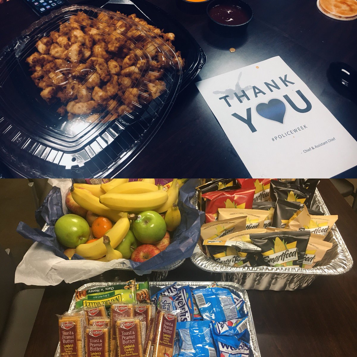 HewittPD1's tweet photo. #NationalPoliceWeek. #HewittPD. #NugsAndHugs. Today we showed our appreciation to Day Shift B, CID, and Admin Officers for the outstanding job and service they provide each day. Thank you to Assistant Chief Saunders for helping me make this happen.
Chief Devlin. https://t.co/abnIDExLJZ