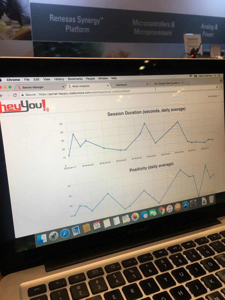 qtproject's tweet image. Custom ads for different faces using artificial intelligence by Renesas and shown using a Qt GUI #builtwithqt #IoTWorld Santa Clara Visit the Renesas booth for more detail @RenesasAmerica #IoTDev