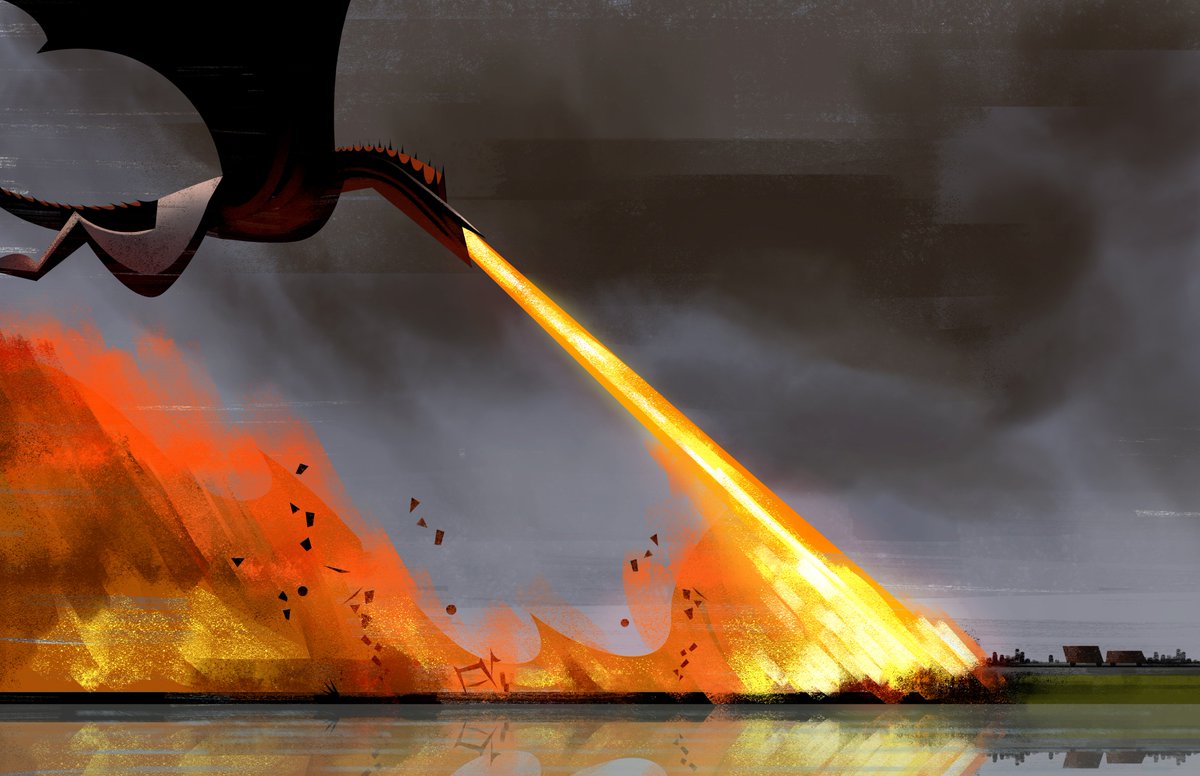 "Dracarys" #FANART (Ridiculously late/early) #FanArtFriday #GameofThrones #GOT7 #DaenerysTargaryen #Drogon