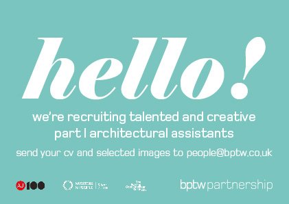 _BPTW_'s tweet photo. We are currently recruiting for creative Part I Architectural Assistants who have a flair for design. Find out more and apply: https://t.co/AeQUEbSwmP  #hiring #architecture https://t.co/Vx3VkY8YeY