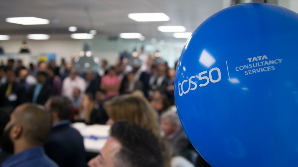 TCS_UKI's tweet photo. Celebrating 50 years of @TCS in the London, UK, office today. @ShankarNS252 shared his thoughts on this milestone with the team, and how the power of innovation will take us forward through Business 4.0. #FastForward #TCS50 https://t.co/IGfLH3mxZF
