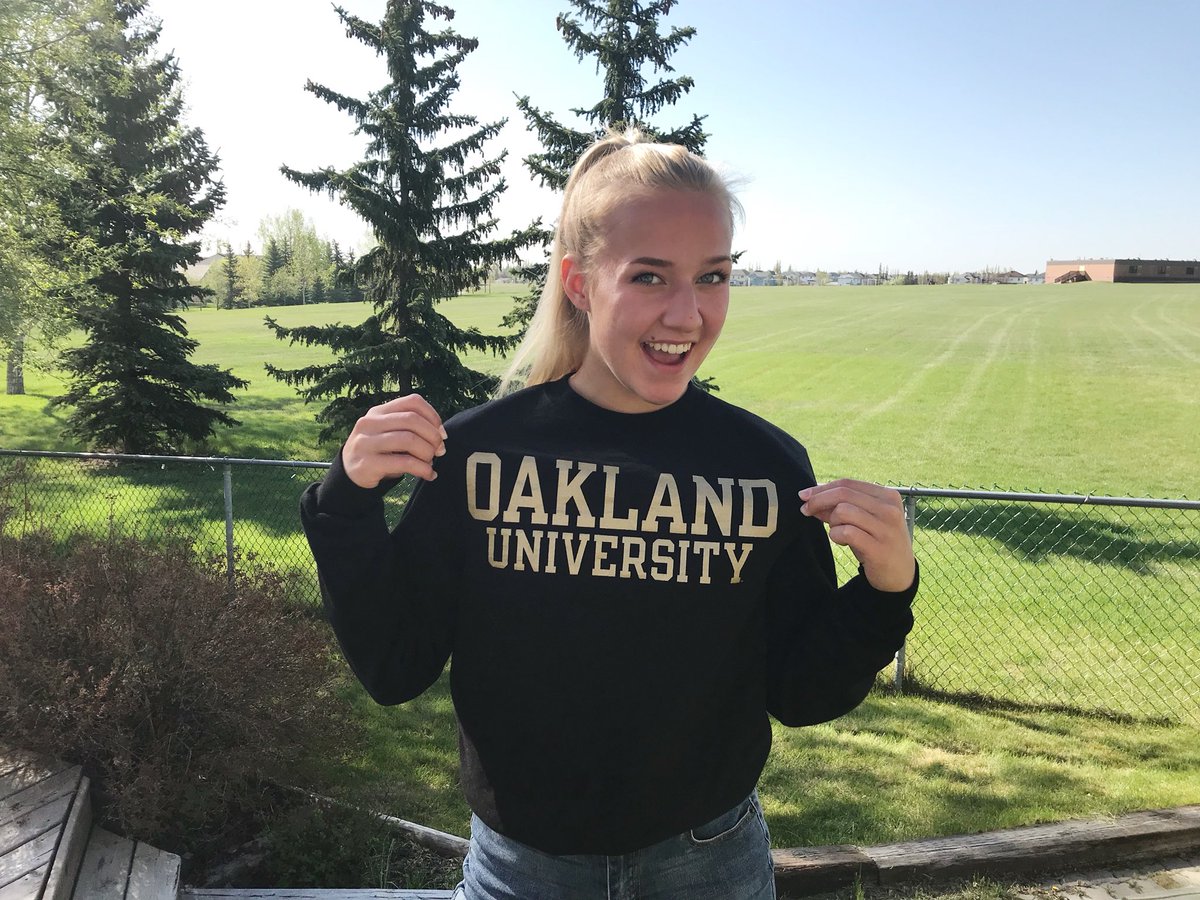 BlakeBrooklyn's tweet photo. Very proud and honoured to announce my verbal commitment to Oakland University. Excited to pursue my athletic and academic journey at this great school #WEARtheBEAR https://t.co/mG9wRHgb8V