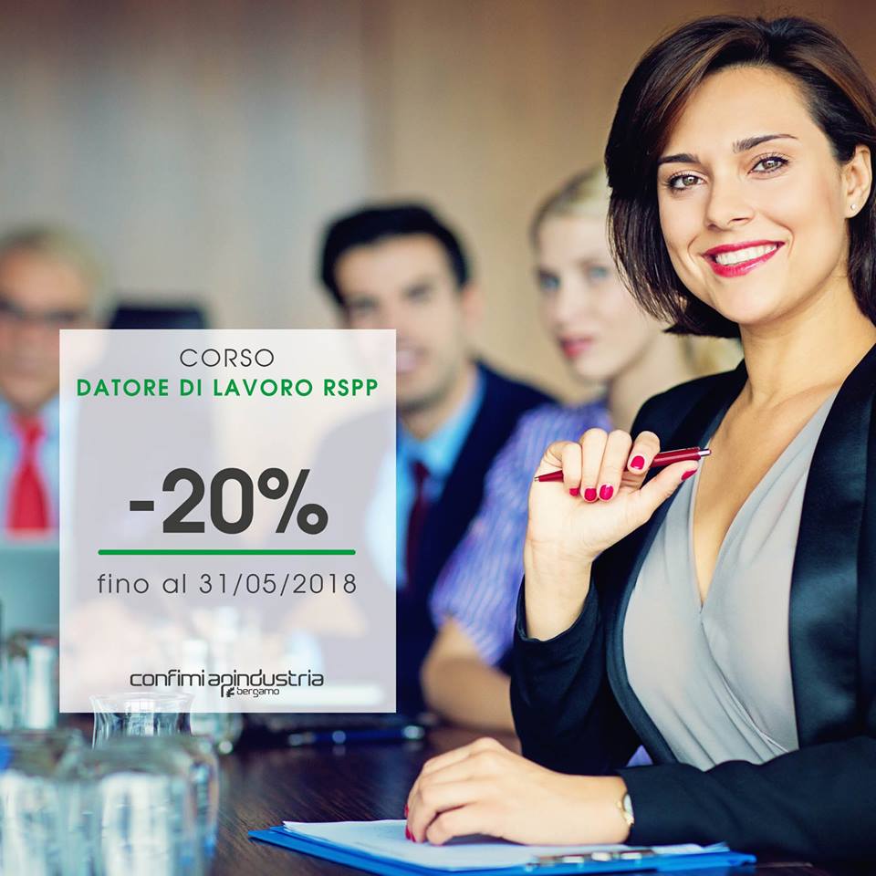 Confimi_Bergamo's tweet photo. corso #datore di #lavoro #RSPP - #sconto sui corsi del 20% - #offerta valida fino al 31 #Maggio 2018 https://t.co/S7OfA8T11M https://t.co/Bj6L3wO0NT