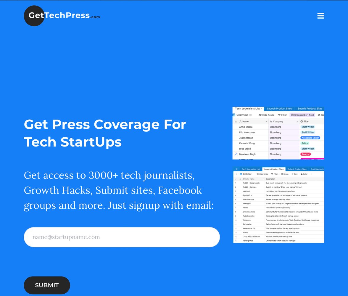 BetaList's tweet photo. Get Tech Press: Get Press Coverage For Tech StartUps

https://t.co/TexLYxPYND https://t.co/kanV2EGWNs
