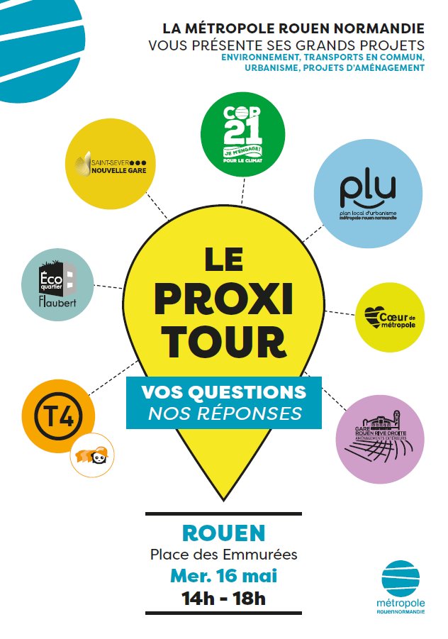 _F_Sanchez's tweet photo. 1ère étape du proxitour de la @MetropoleRouenN . A @Rouen, les services rencontrent les habitants pour échanger sur les grands projets : Gare rive gauche-Saint-Sever, T4, COP 21. Prochain rendez-vous à Duclair, le 29 mai de 8h à 12h30 autour du marché. https://t.co/Rei6hsezWK