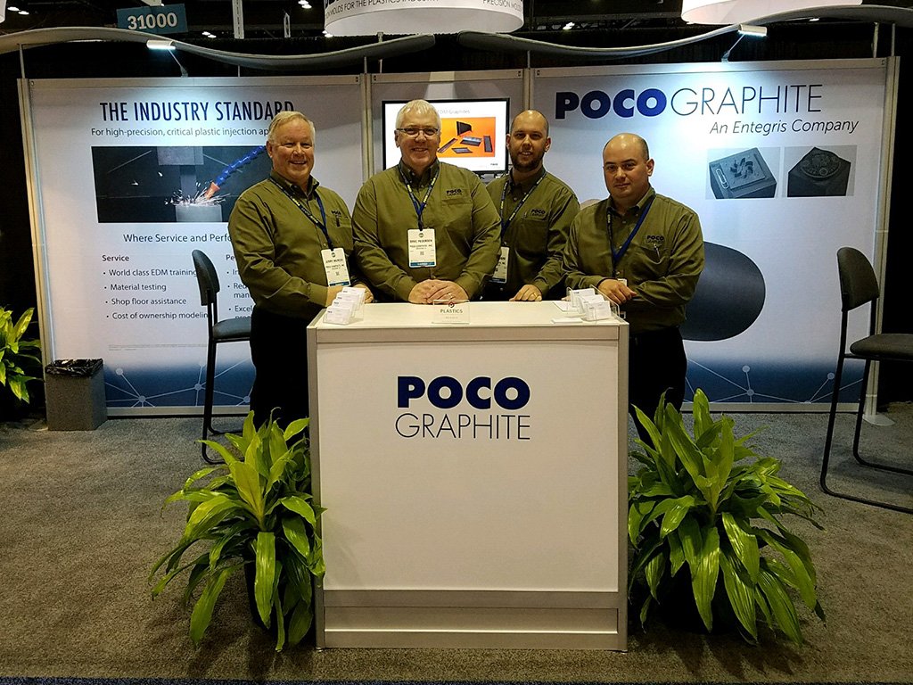 POCOMaterials's tweet photo. If you missed us last week at #NPE2018...reach out to learn more about our world-class Training Program, improving #EDM performance &amp; the highest performing #electrode materials in the industry. https://t.co/tqzXMrf5Ur. #PocoGraphite #plasticsindustry #Entegris #PLASTICS_US https://t.co/wpqiPGYIks