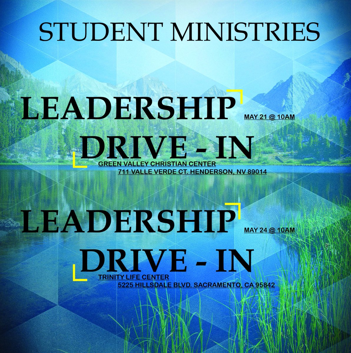 ncnsm's tweet photo. Still not too late to register for these FREE Leadership Drive-Ins (lunch included)
5/21 Green Valley Christian Center, Henderson 
5/24 Trinity Life Center, Sacramento 
10AM / Speakers: Superintendent Bret Allen and Pastor Abe Daniel 
Register Online: https://t.co/TK5nnRafQi https://t.co/bYBcUvXVdf