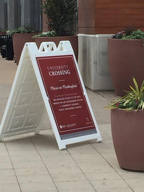 UnivCrossing's tweet photo. Join us for Music on Mockingbird @mockingbirdsta this Friday, May 18 at 6pm with live music from Tyles! Thank you to @SMU and @smumeadows for your support of this program! #UniversityCrossing #UCPID https://t.co/Eml2UBrUfx