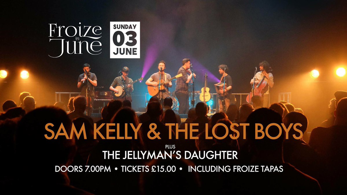 Folk at the Froize (@folkatthefroize) on Twitter photo Sunday 3rd June see’s us welcome back <a href="/SKlostboys/">The Lost Boys</a> for a spesh with <a href="/jellymansmusic/">The Jellyman's Daughter</a> tickets going fast > folkatthefroize.co.uk/ticket-store/ Sunday 3rd June see’s us welcome back <a href="/SKlostboys/">The Lost Boys</a> for a spesh with <a href="/jellymansmusic/">The Jellyman's Daughter</a> tickets going fast > folkatthefroize.co.uk/ticket-store/