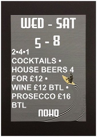 NoHoManchester's tweet photo. It's the perfect weather for an after work drink! Happy hour from 5-8pm 🍺 https://t.co/Yy9HDeqyEZ