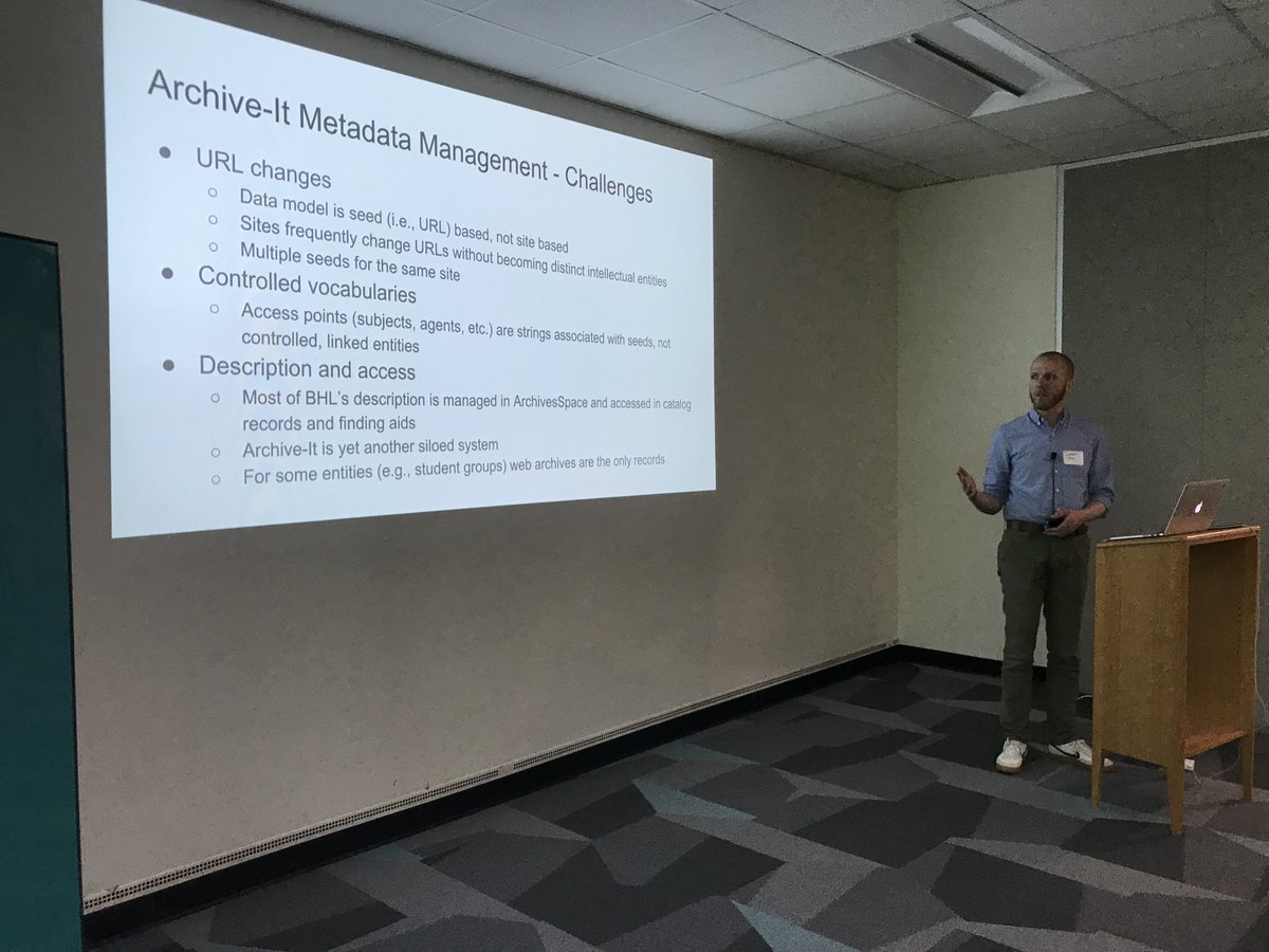 midmichdp's tweet image. @dallas_pillen showing off some amazing work to get @umichBentley web archives managed, preserved, and described with @ArchivesSpace @internetarchive and @DPNdotOrg #midmichdp #MiALA18