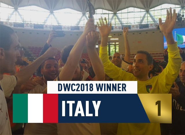 DreamWorldCup's tweet photo. #Dwc2018
1st ITALY 🇮🇹
2nd CHILE 🇨🇱
3rd PERU 🇵🇪 https://t.co/9Dcu6Hb3B3