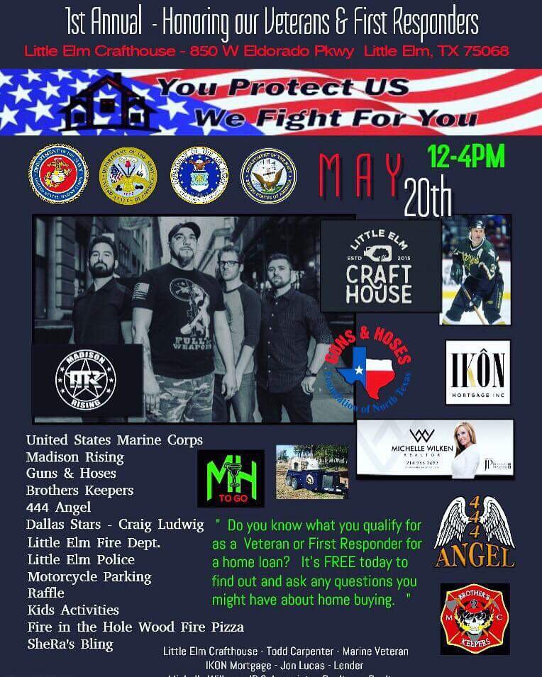 BeardCommander's tweet image. Where are we Wednesday?? Put this on your calendar ASAP! This Sunday 5/20 as we will be in Little Elm, TX. Come out and see us and support our veterans and first responders! 

#firstresponders #veterans #sunday #madisonrising #craigludwig #dallasstars #beardcommander