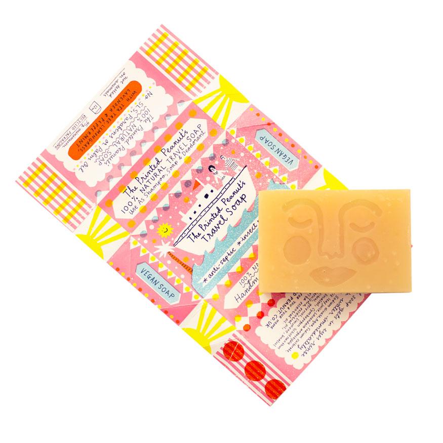 The vegan travel soap bar by GSA alumna <a href="/printedpeanut/">The Printed Peanut</a> is a must-have for travelers this season. Containing essential oils it is a natural anti-septic and insect repellent, and it doesn't even add to your carry-on liquids.     gsashop.co.uk/collections/ho…