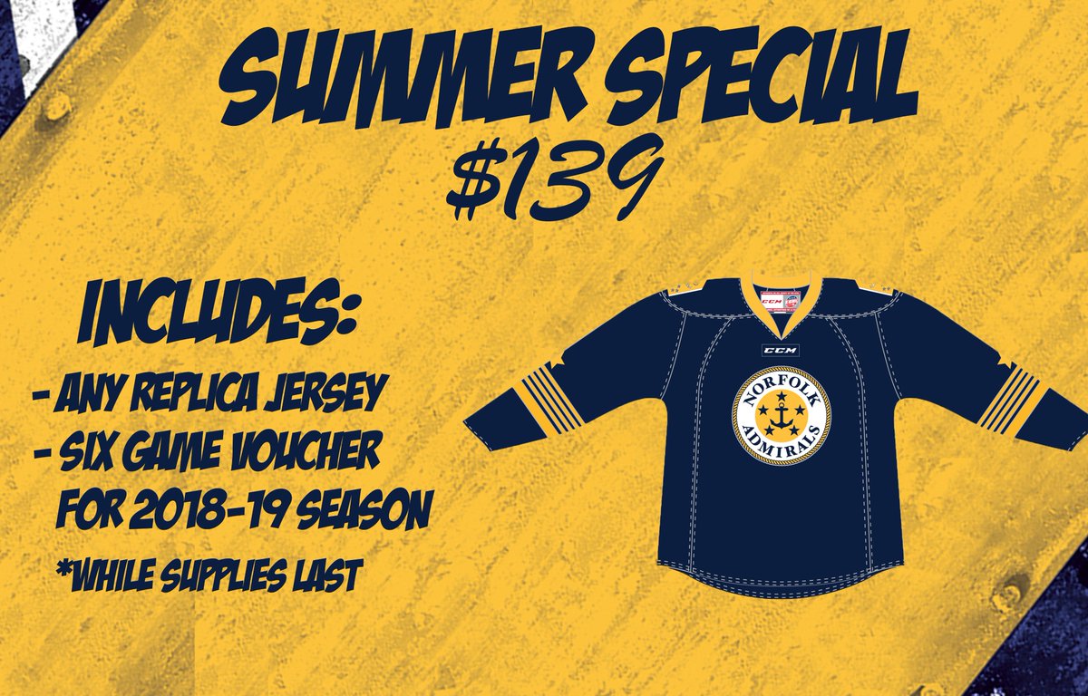 Jersey ✅
Tickets 🎟️

The Summer Special has it all!
Don't wait and get yours while they last!

🏒 bit.ly/2Ioei8I