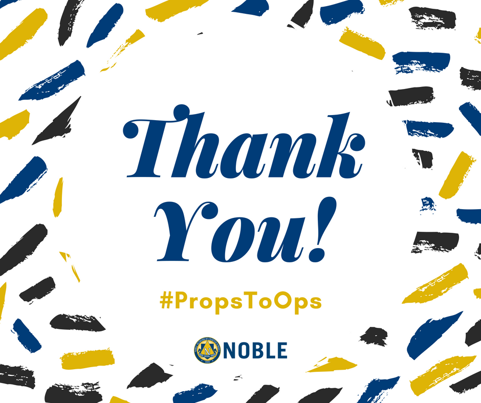 BeNobleSchools's tweet photo. Noble Network of Charter Schools would like to thank our Noble Operations Team for all of their hard work.
This team always goes above and beyond to provide exceptional service to our campuses.
#PropsToOps
#BeNoble https://t.co/qeK1rjFeSn