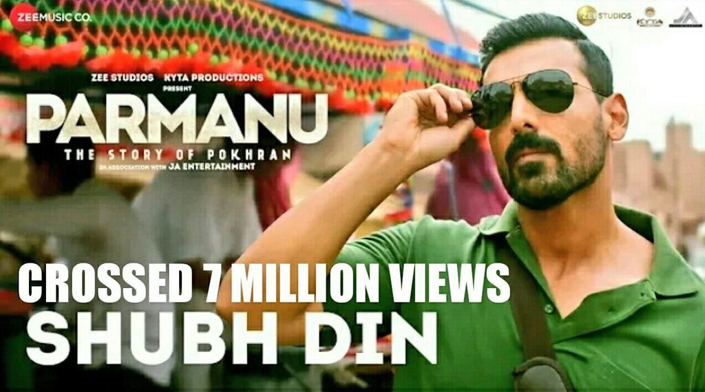 Rahul_Yadav_007's tweet photo. #ShubhDin #song #7.3+ million views crossed on YouTube channel ๐ @ZeeMusicCompany 2 days ago pload
#Parmanu #9DaysToGoParmanu ๐
#ParmanuTrailer #Awesome #Trailer
@TheJohnAbraham @johnabrahament
@ZeeStudios_ @KytaProductions https://t.co/4onFE9WlIq