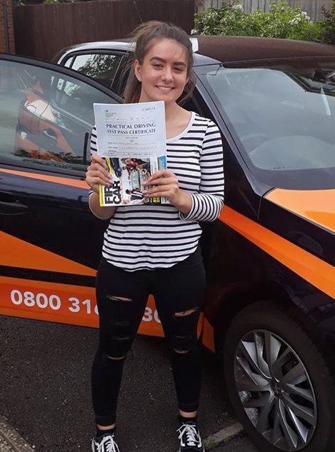 Well done Lauren on passing your test today! Thanks for choosing to learn to drive with us, safe driving.
