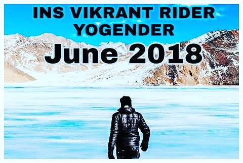 YogenderWrites's tweet photo. #bajaj #insvikrant #ladhak #june2018 #bikeride #biketrip #yogender #vikrantbike #rideordie #ridesafe #ridehard #insv15 #delhi #lehladakh
P.s. 2500 KM with 150 CC
#crazyrider
@myBajajV https://t.co/qkYodf0Eor