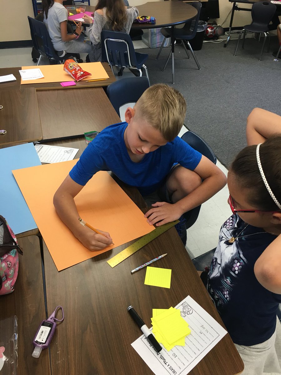 AlexanderAtLast's tweet photo. After doing some game research, we are now constructing our own math game boards! It’s amazing to hear them collaborate about all the math concepts we have learned this year! #doesithavetoend #HoffmannInspired #theydolistentome https://t.co/7EQl1i4PK8