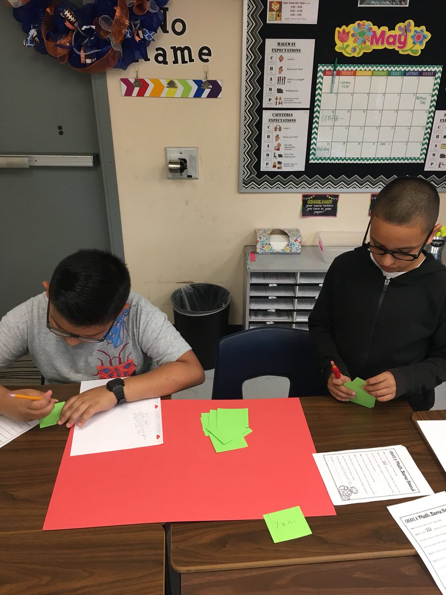 AlexanderAtLast's tweet photo. After doing some game research, we are now constructing our own math game boards! It’s amazing to hear them collaborate about all the math concepts we have learned this year! #doesithavetoend #HoffmannInspired #theydolistentome https://t.co/7EQl1i4PK8