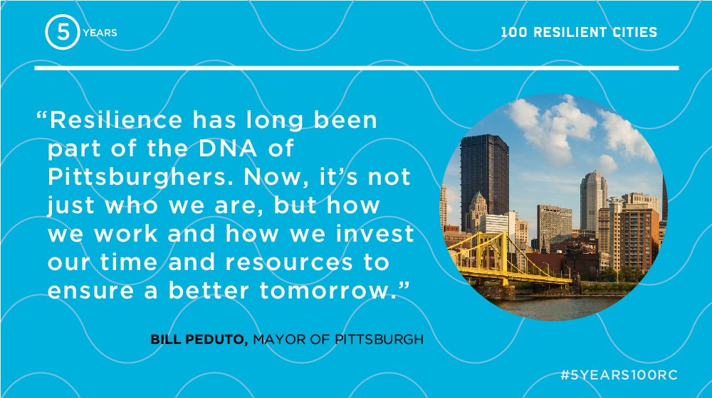 100ResCities's tweet image. The #ONEPGH @resilientPGH strategy lays out a new vision for Pittsburgh, with actions and initiatives to transform the city for the future.

Read more reflections on #5years100RC from Pittsburgh Mayor @billpeduto: 100rc.org/william-peduto…

100rc.org/william-peduto…